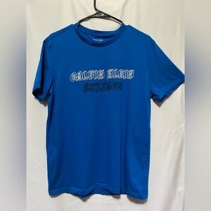 Calvin Klein Men's Graphic Blue Tee